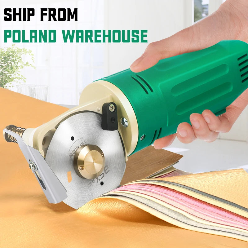Electric Fabric Scissors 220V/110V Rotary Blade Fabric Tool Fabric Cutting Tools Electric Cutter Machine Rotary Scissors