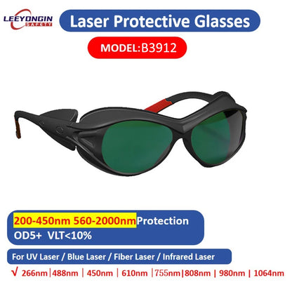 Laser Eyewear Safety Goggles for Engraver Cutter Marking DIY Workshop Fiber Laser Multi Range Eye Protection Glasses 532 1064nm