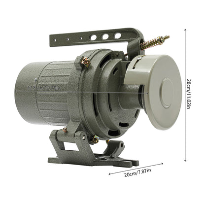 Industrial Sewing Machine Clutch Motor 400W 3450RPM Electric with Belt Guard T12 Plug 1/2HP Quite Running 110V High Efficiency