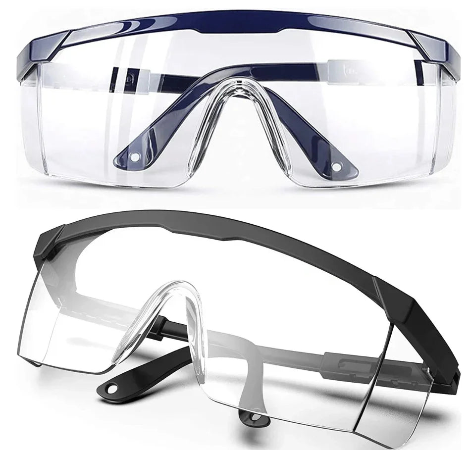 2Pairs Goggles Of Anti-Splash Windproof And Dustproof Laboratory Industrial Riding Safety Goggles Men's And Women's Glasses
