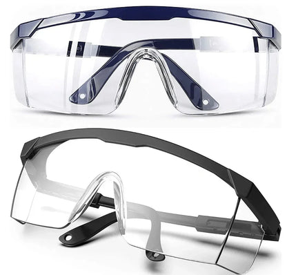 2Pairs Goggles Of Anti-Splash Windproof And Dustproof Laboratory Industrial Riding Safety Goggles Men's And Women's Glasses