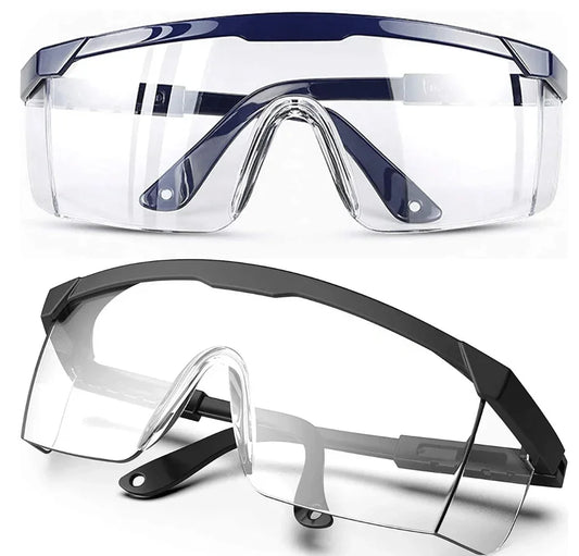 2Pairs Goggles Of Anti-Splash Windproof And Dustproof Laboratory Industrial Riding Safety Goggles Men's And Women's Glasses