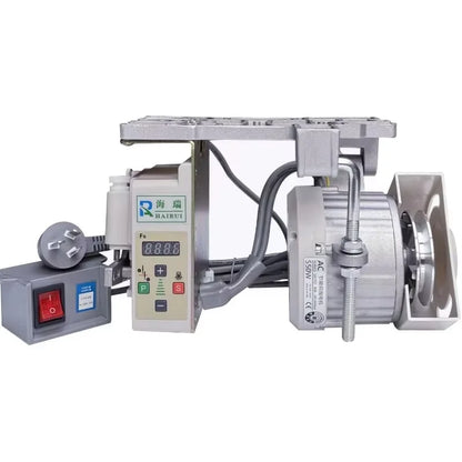 Sewing Machine Energy Saving Motor 220V Flatbed Twin Needle Machine Hemming Industrial Brushless Servo Silent Sewing Machine