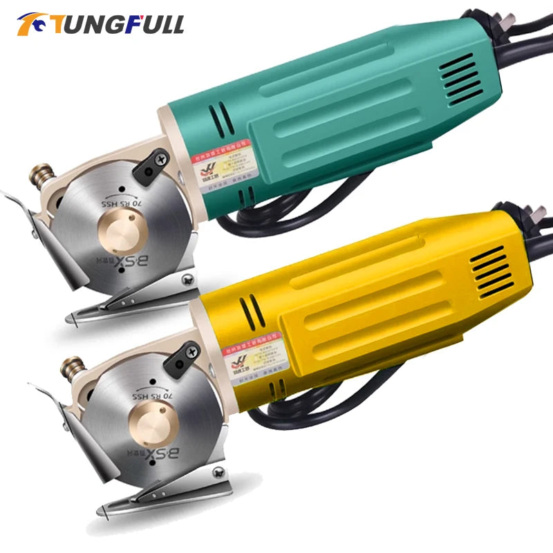 Electric Fabric Scissors 220V/110V Rotary Blade Fabric Tool Fabric Cutting Tools Electric Cutter Machine Rotary Scissors