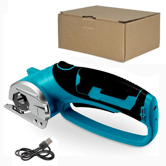 220V Cordless Electric Scissors Rotary Cutter Rechargeable Electric Fabric Scissor With Blade For Leather Carpet Sewing