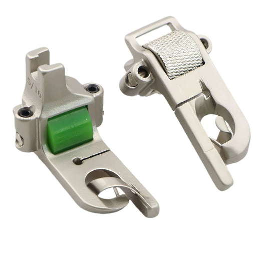 1PCS Roller Hemming Presser Foot Adjustable Pressure for Thin and Thick Materials Industrial Computer Flatbed Presser Foot