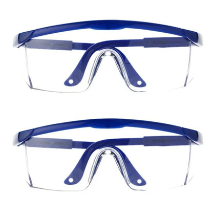 2Pairs Goggles Of Anti-Splash Windproof And Dustproof Laboratory Industrial Riding Safety Goggles Men's And Women's Glasses
