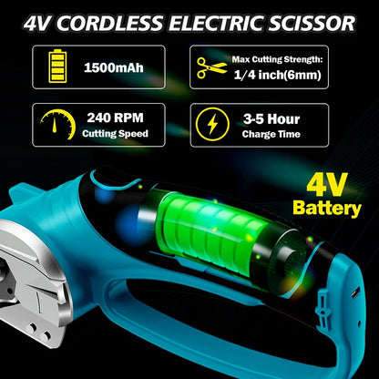 220V Cordless Electric Scissors Rotary Cutter Rechargeable Electric Fabric Scissor With Blade For Leather Carpet Sewing