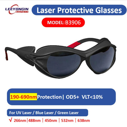 Laser Eyewear Safety Goggles for Engraver Cutter Marking DIY Workshop Fiber Laser Multi Range Eye Protection Glasses 532 1064nm